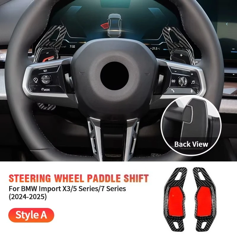 For BMW Import X3/5/7 Series Real Dry Carbon Fiber 24-2025 Steering Wheel Paddles Interior Decoration Modification Accessories 
For BMW Import X3/5/7 Series Real Dry Carbon Fiber 24-2025 Steering Wheel Paddles Interior Decoration Modification Accessories