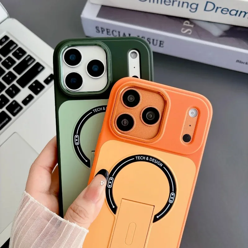 Skin-Feel Magnetic Phone Case for Apple IPhone 17 16 15 14 13 Pro Max with Kickstand Wireless Charging Protective Cover
Skin-Feel Magnetic Phone Case for Apple IPhone 17 16 15 14 13 Pro Max with Kickstand Wireless Charging Protective Cover