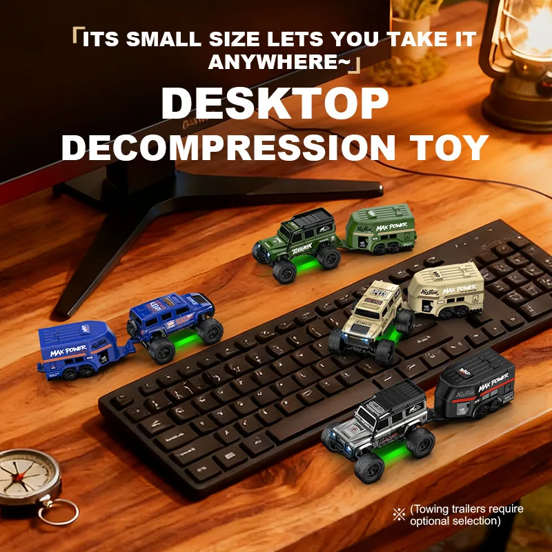 1: 64 Mini Climbing Remote Control Car With Trailer Full Scale Off-road Vehicle Children Toy Model Christmas Gift
1: 64 Mini Climbing Remote Control Car With Trailer Full Scale Off-road Vehicle Children Toy Model Christmas Gift