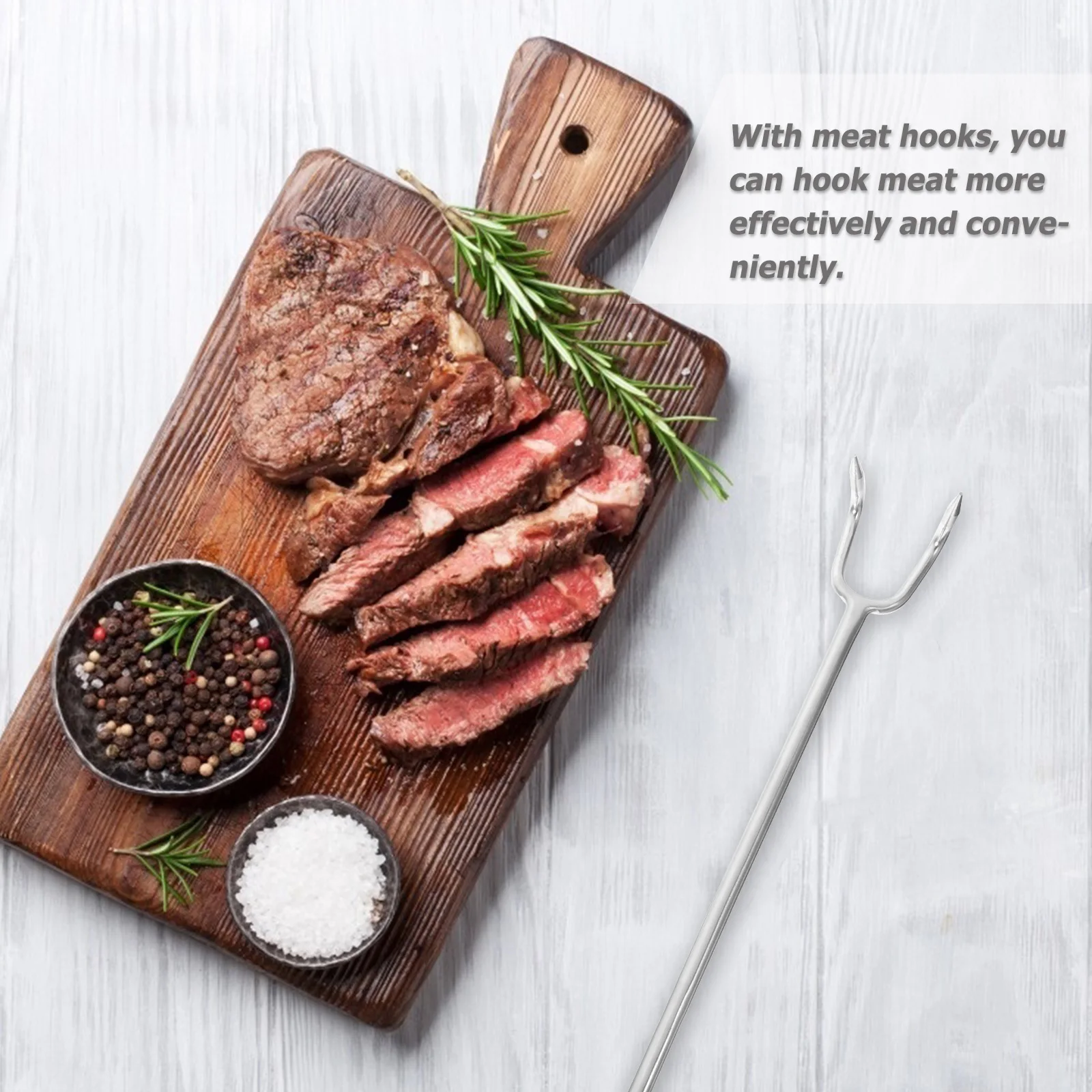 Stainless Steel Meat Hook 304 BBQ Turner Camping Food Flipper Practical Roasting Hooks Lightweight Easy Insert Clean
Stainless Steel Meat Hook 304 BBQ Turner Camping Food Flipper Practical Roasting Hooks Lightweight Easy Insert Clean