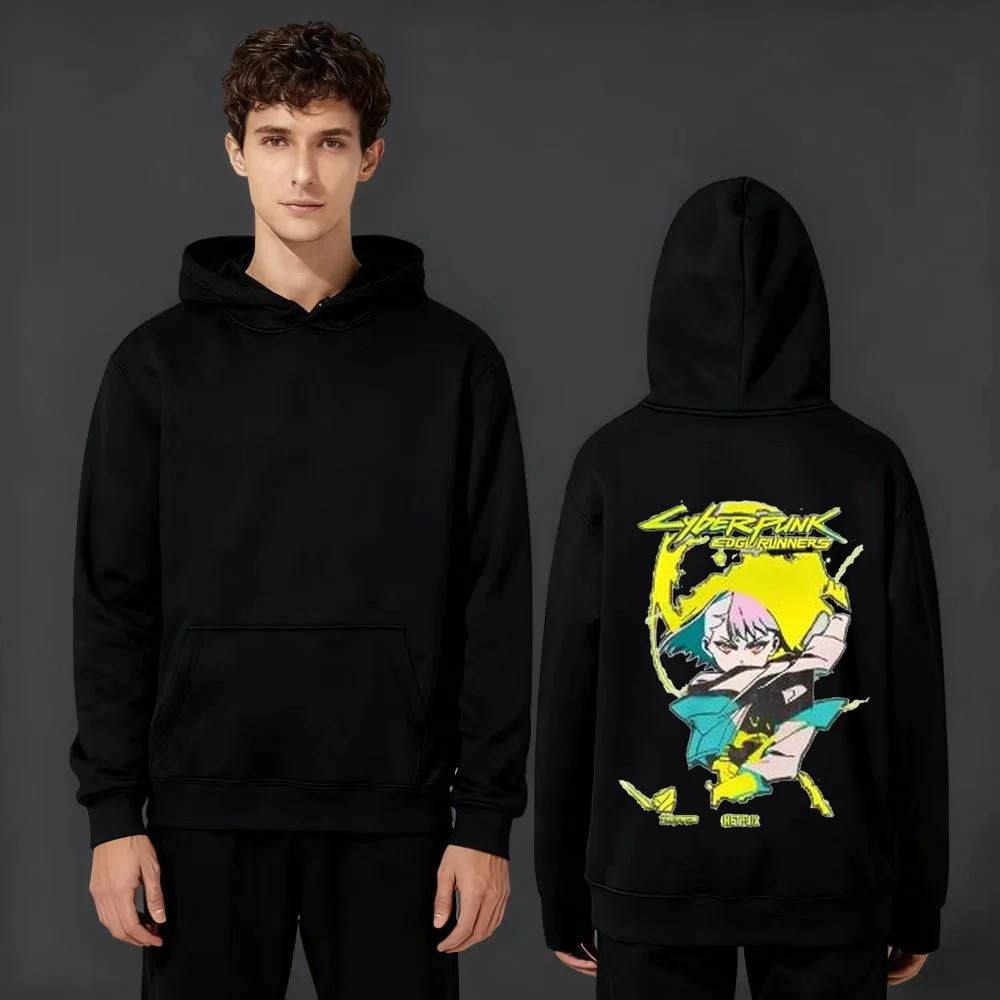 2025 New 330g Heavyweight Cyberpunk Edgerunners Anime Hoodie Front Back Print Unisex Sweatshirt Streetwear For Men Women
2025 New 330g Heavyweight Cyberpunk Edgerunners Anime Hoodie Front Back Print Unisex Sweatshirt Streetwear For Men Women