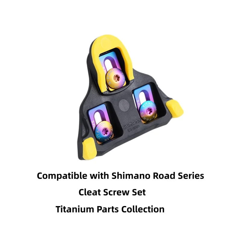 S-PARTS titanium Locking screw for Shimano SPD-SL Road bike Pedal lock shoes titanium shim screw titanium Cleat Screws
S-PARTS titanium Locking screw for Shimano SPD-SL Road bike Pedal lock shoes titanium shim screw titanium Cleat Screws