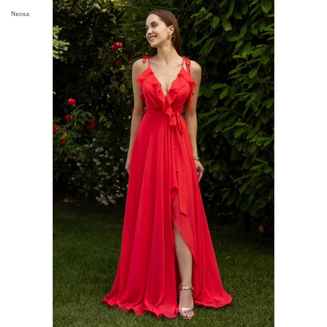 Nicole Back-length Ball Gown Dress Elegant Gowns Custom Made Elegant Evening Party Dresses for Women Line A Chiffon Robe Soiree
Nicole Back-length Ball Gown Dress Elegant Gowns Custom Made Elegant Evening Party Dresses for Women Line A Chiffon Robe Soiree