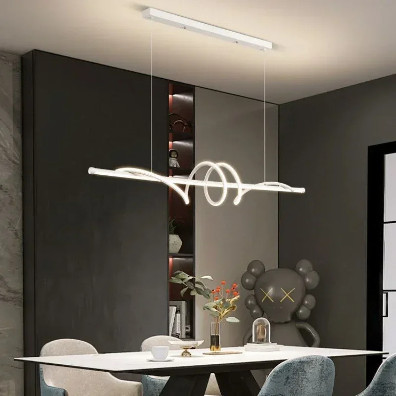 SANDYHA Nordic Spiral LED Pendant Light Long Bar Hanging Chandelier for Living Room Dining Table Kitchen Decor Modern Lighting
SANDYHA Nordic Spiral LED Pendant Light Long Bar Hanging Chandelier for Living Room Dining Table Kitchen Decor Modern Lighting
