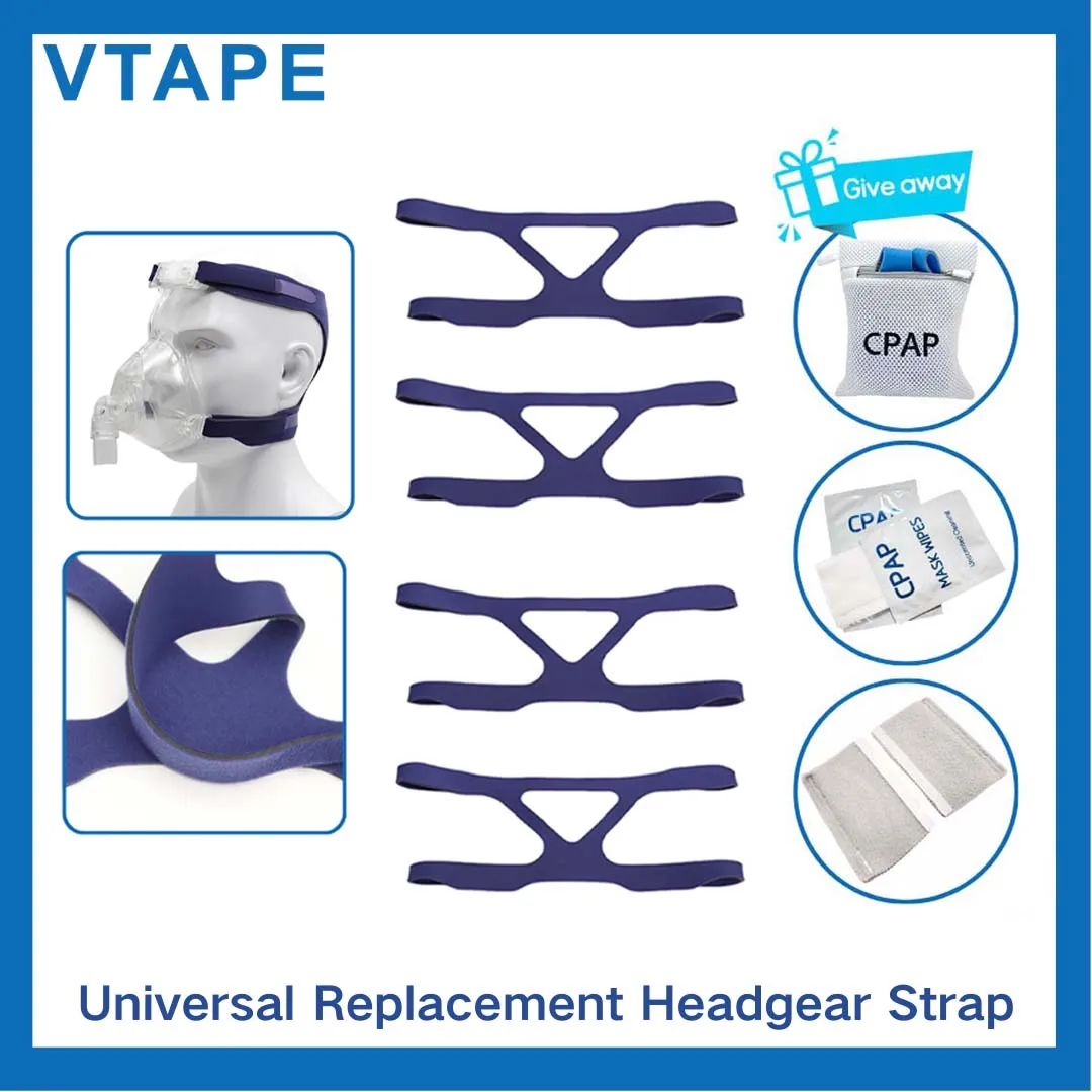 4 Pcs CPAP mask Headgear, Universal sleep apnea machine's mask headgear, comfortable CPAP supplies, Sleep Apnea Snoring (Blue)
4 Pcs CPAP mask Headgear, Universal sleep apnea machine's mask headgear, comfortable CPAP supplies, Sleep Apnea Snoring (Blue)