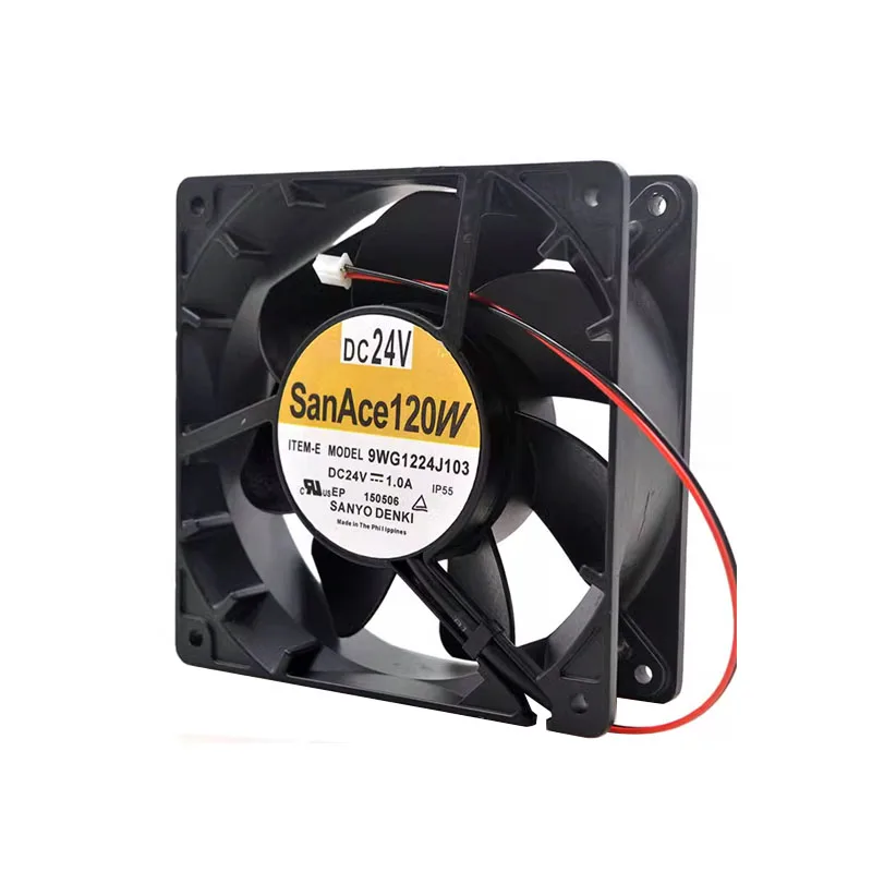 Sanyo Denki 9WG1224J103 DC 24V 1.0A 120x120x38mm 2-Wire Server Cooling Fan
Sanyo Denki 9WG1224J103 DC 24V 1.0A 120x120x38mm 2-Wire Server Cooling Fan
