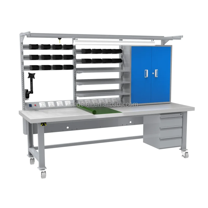 Customizable New Industrial ESD Workstation Heavy-Duty Anti-Static Bench High Load Capacity Cold Rolled Steel Worktable Pro
Customizable New Industrial ESD Workstation Heavy-Duty Anti-Static Bench High Load Capacity Cold Rolled Steel Worktable Pro