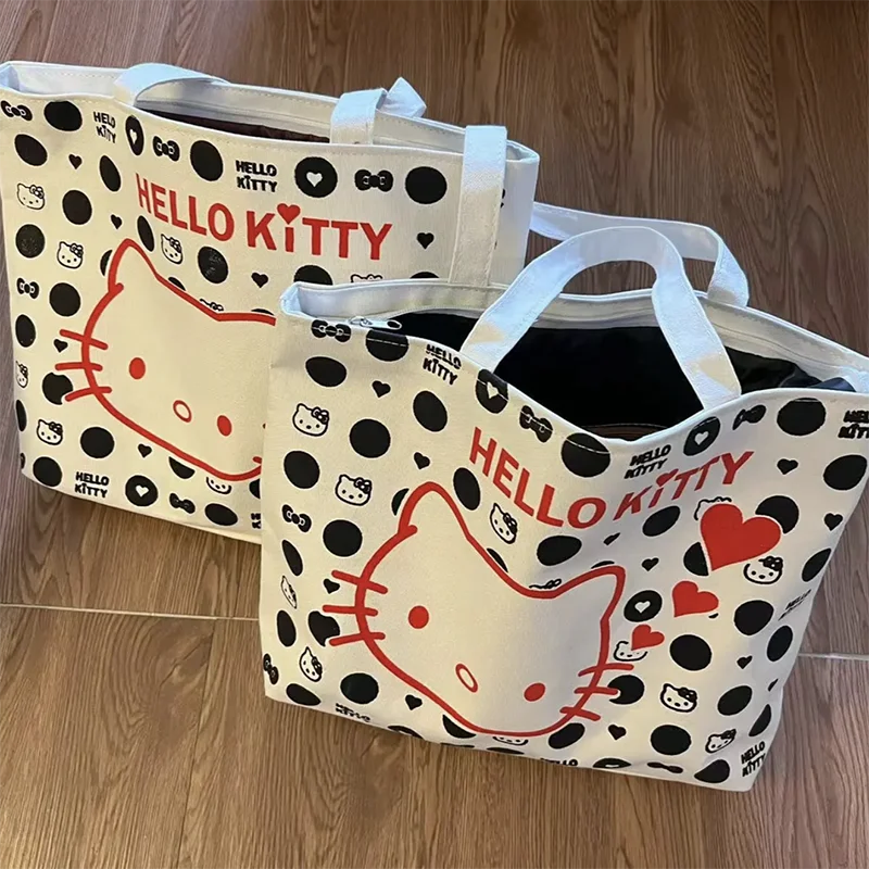Sanrio Kawaii Anime Hello Kitty Handbag Portable Canvas Bag Cute Sweet Cartoon Shoulder Storage Bag Lovely Gifts for Girls
Sanrio Kawaii Anime Hello Kitty Handbag Portable Canvas Bag Cute Sweet Cartoon Shoulder Storage Bag Lovely Gifts for Girls