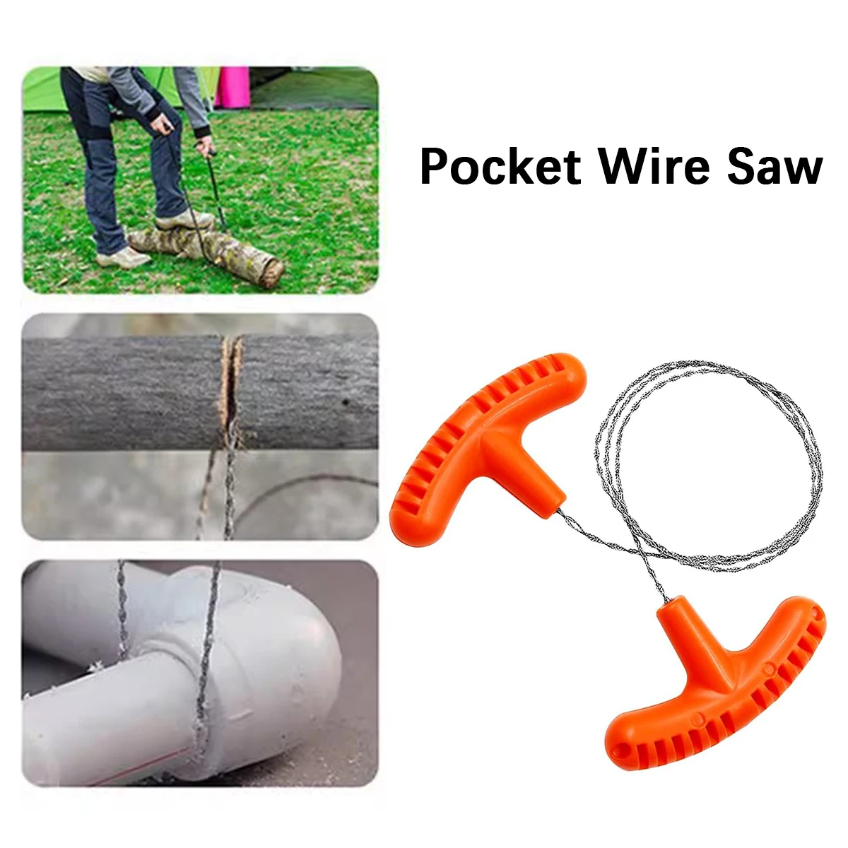Pocket Wire Saw, Orange, High-Quality Multi-Functional Mini Wire Saw, for Wood, Plastic, Outdoor Camping Emergency Survival
Pocket Wire Saw, Orange, High-Quality Multi-Functional Mini Wire Saw, for Wood, Plastic, Outdoor Camping Emergency Survival