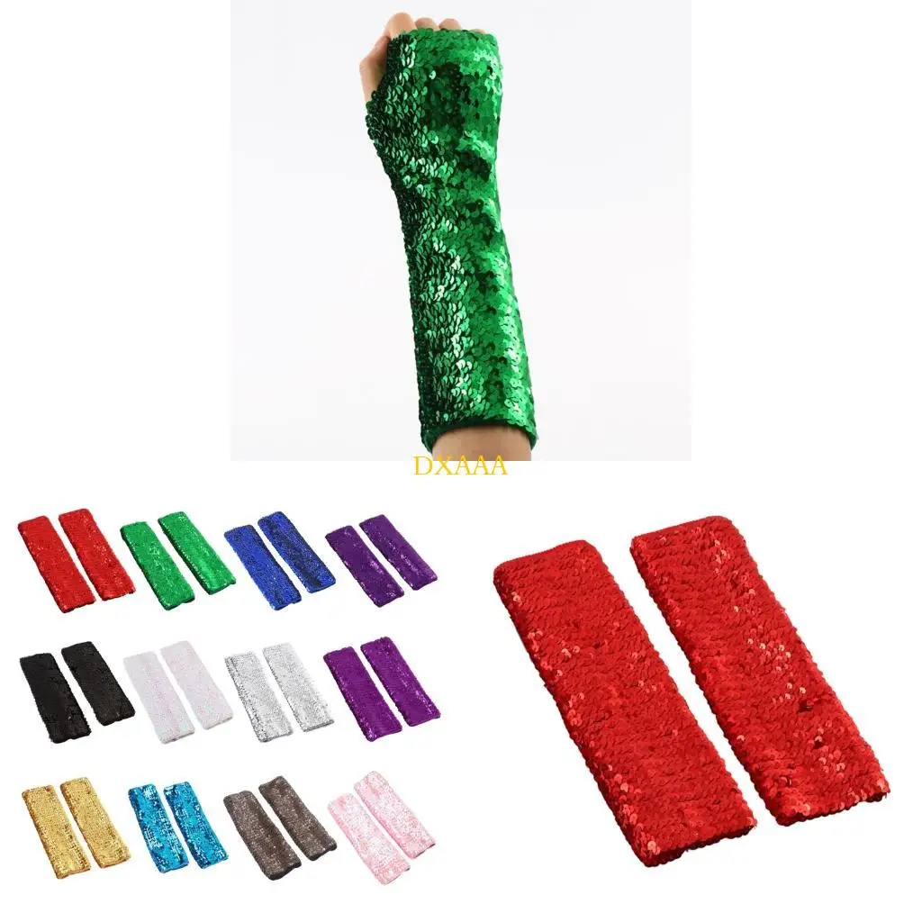 DXAA Fashionable Glittering Sequins Arm Covers Elastic Oversleeves For Dance Event
DXAA Fashionable Glittering Sequins Arm Covers Elastic Oversleeves For Dance Event