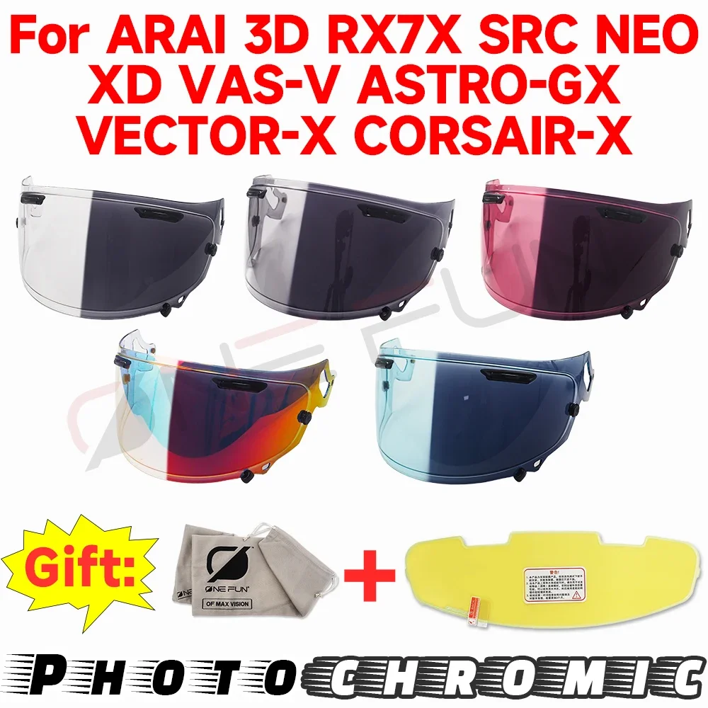 Photochromic Helmet visor Replacement for Ar and ai RX7X SRC NEO XD VAS-V ASTRO-GX VECTOR-X CORSAIR-X 3D Scratch-resistant
Photochromic Helmet visor Replacement for Ar and ai RX7X SRC NEO XD VAS-V ASTRO-GX VECTOR-X CORSAIR-X 3D Scratch-resistant