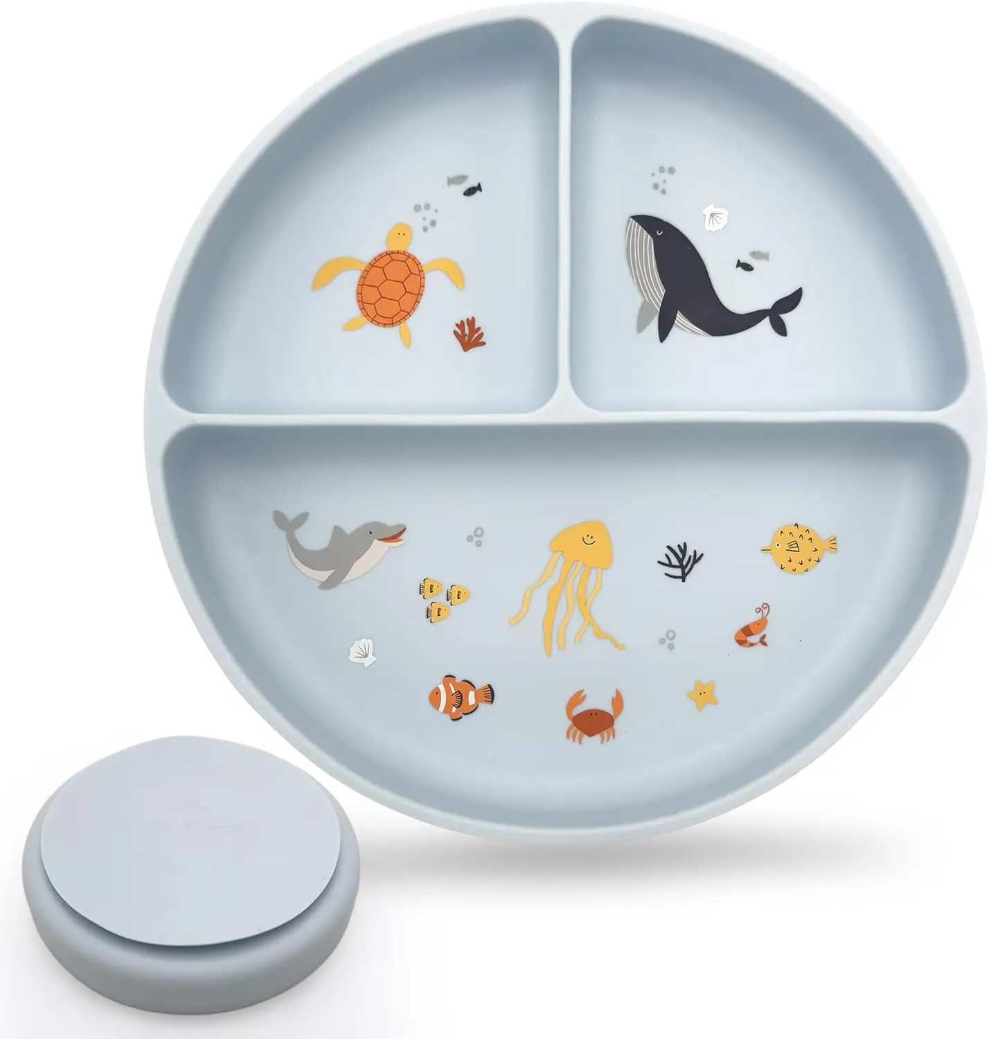 Silicone Suction Plates with Dividers - Grip Plates for Babies & Toddlers, Baby Led Weaning Essentials, Dishwasher Safe (Blue Under the Sea)
Silicone Suction Plates with Dividers - Grip Plates for Babies & Toddlers, Baby Led Weaning Essentials, Dishwasher Safe (Blue Under the Sea)