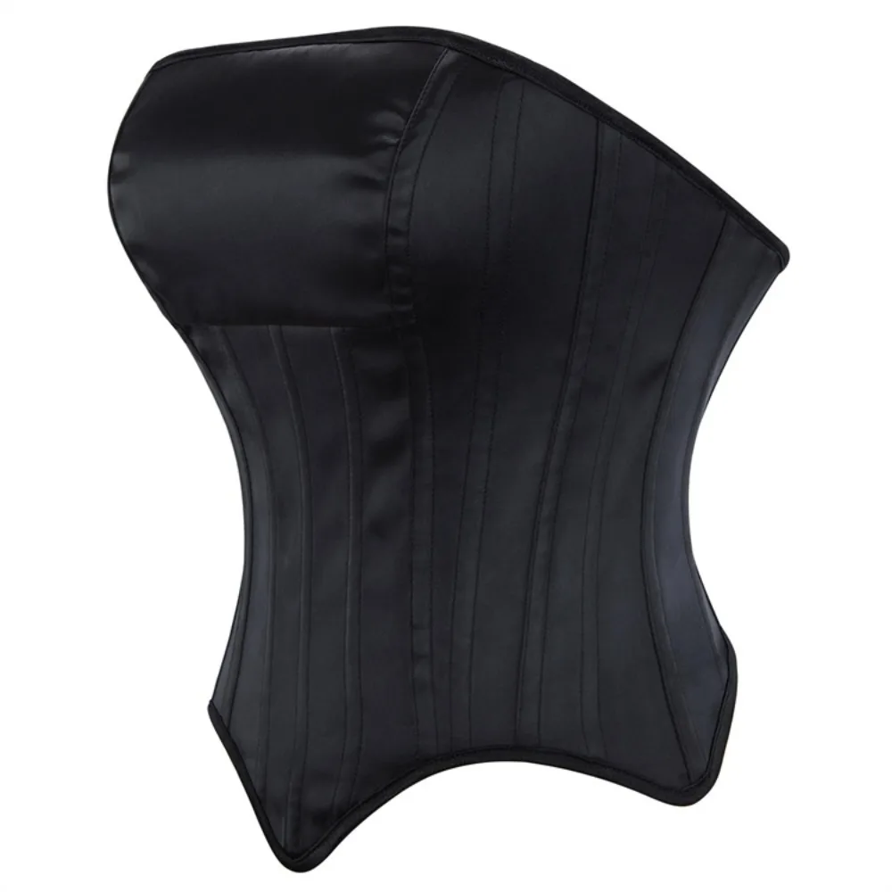 Black Satin Corset Top Women Sexy Overbust Bustier Strapless Fishbone Slimming Shaper Push Up Gothic Lace Up Vintage Lingerie
Black Satin Corset Top Women Sexy Overbust Bustier Strapless Fishbone Slimming Shaper Push Up Gothic Lace Up Vintage Lingerie