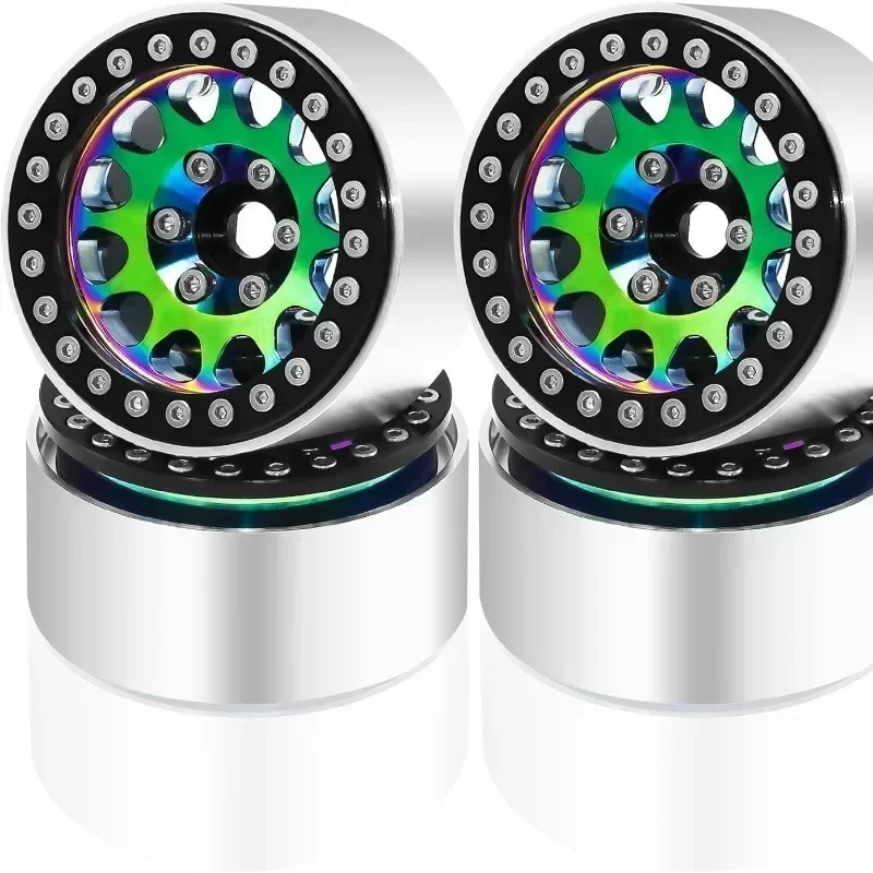 4Pcs Aluminum Alloy 1.9" Beadlock Wheel Rim Colorful For 1/10 RC Crawler Axial SCX10 90046 AXI03007 TRX4 VS4-10 Redcat Gen8
4Pcs Aluminum Alloy 1.9" Beadlock Wheel Rim Colorful For 1/10 RC Crawler Axial SCX10 90046 AXI03007 TRX4 VS4-10 Redcat Gen8
