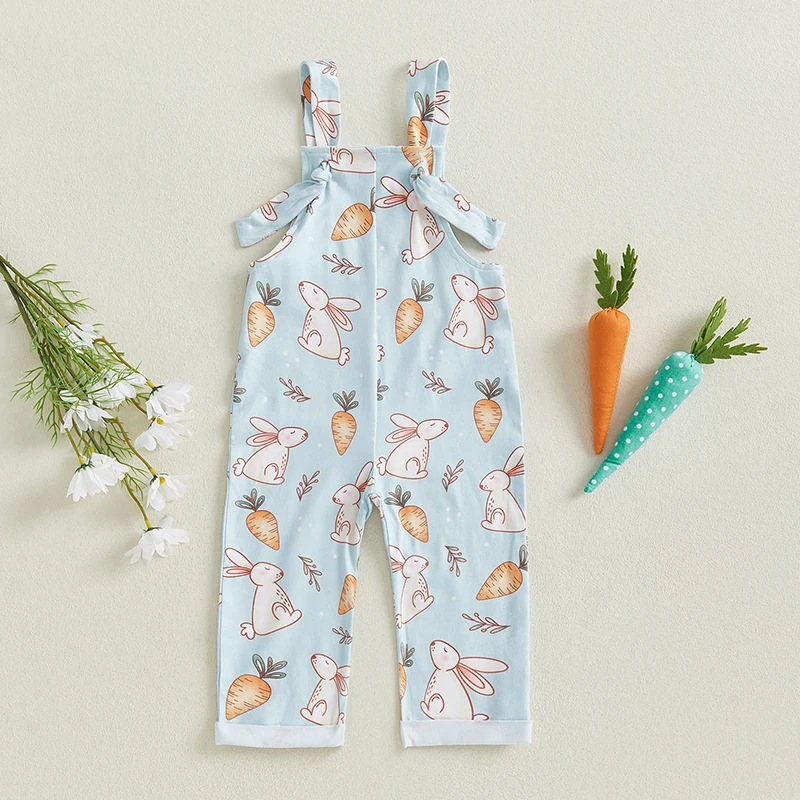 Toddler Boy Easter Overalls Bunny Carrot/Cross Print Sleeveless Square Neck Suspender Romper
Toddler Boy Easter Overalls Bunny Carrot/Cross Print Sleeveless Square Neck Suspender Romper