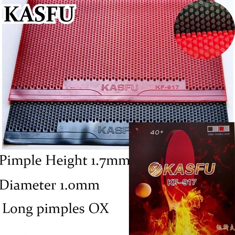 KaSFU Table Tennis Rubber Long Pimples OX Particle Height: 1.7mm Ping Pong Rubber Offensive Type Especially Durable
KaSFU Table Tennis Rubber Long Pimples OX Particle Height: 1.7mm Ping Pong Rubber Offensive Type Especially Durable