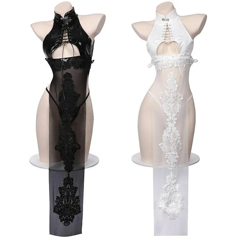 Game NieR 2B Mecha Uniform Sexy Lingerie Women Hanfu Chi-pao Dress Temptation Pajamas Outfits Cosplay Costumes Nightdress
Game NieR 2B Mecha Uniform Sexy Lingerie Women Hanfu Chi-pao Dress Temptation Pajamas Outfits Cosplay Costumes Nightdress