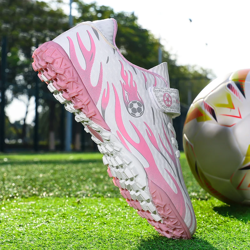 Children Soccer Cleats With Magic Tape And Broken Studs, Anti-slip Durable Outsole, Ideal For Kid Outdoor Sports And Training
Children Soccer Cleats With Magic Tape And Broken Studs, Anti-slip Durable Outsole, Ideal For Kid Outdoor Sports And Training
