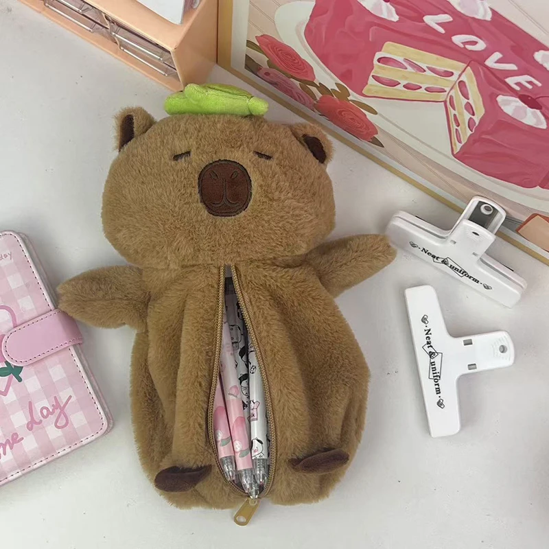 Cute Plush Turtle Capybara Pencil Storage Bag Cartoon Animal Pen Case Pen Bag Multifunction Large Capacity Stationery Pouch
Cute Plush Turtle Capybara Pencil Storage Bag Cartoon Animal Pen Case Pen Bag Multifunction Large Capacity Stationery Pouch