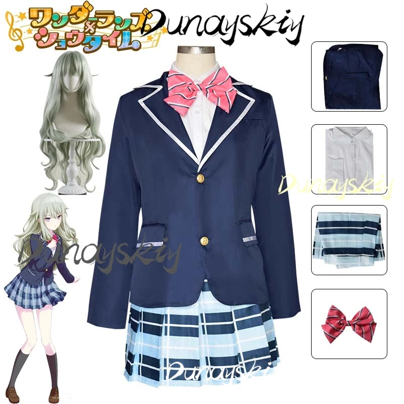 Kusanagi Nene Cosplay Costume Wig Anime Wonderlands×Showtime Project Sekai Colorful Stage! High School Uniforms Skirt Customized
Kusanagi Nene Cosplay Costume Wig Anime Wonderlands×Showtime Project Sekai Colorful Stage! High School Uniforms Skirt Customized