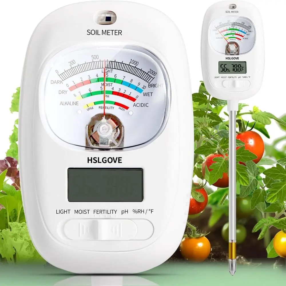 New Fertility Dual Screen Soil Test Air Temp&Humidity Easy To Use Soil Moisture Meter Soil Tester for Plants Gardening Lawn Farm
New Fertility Dual Screen Soil Test Air Temp&Humidity Easy To Use Soil Moisture Meter Soil Tester for Plants Gardening Lawn Farm