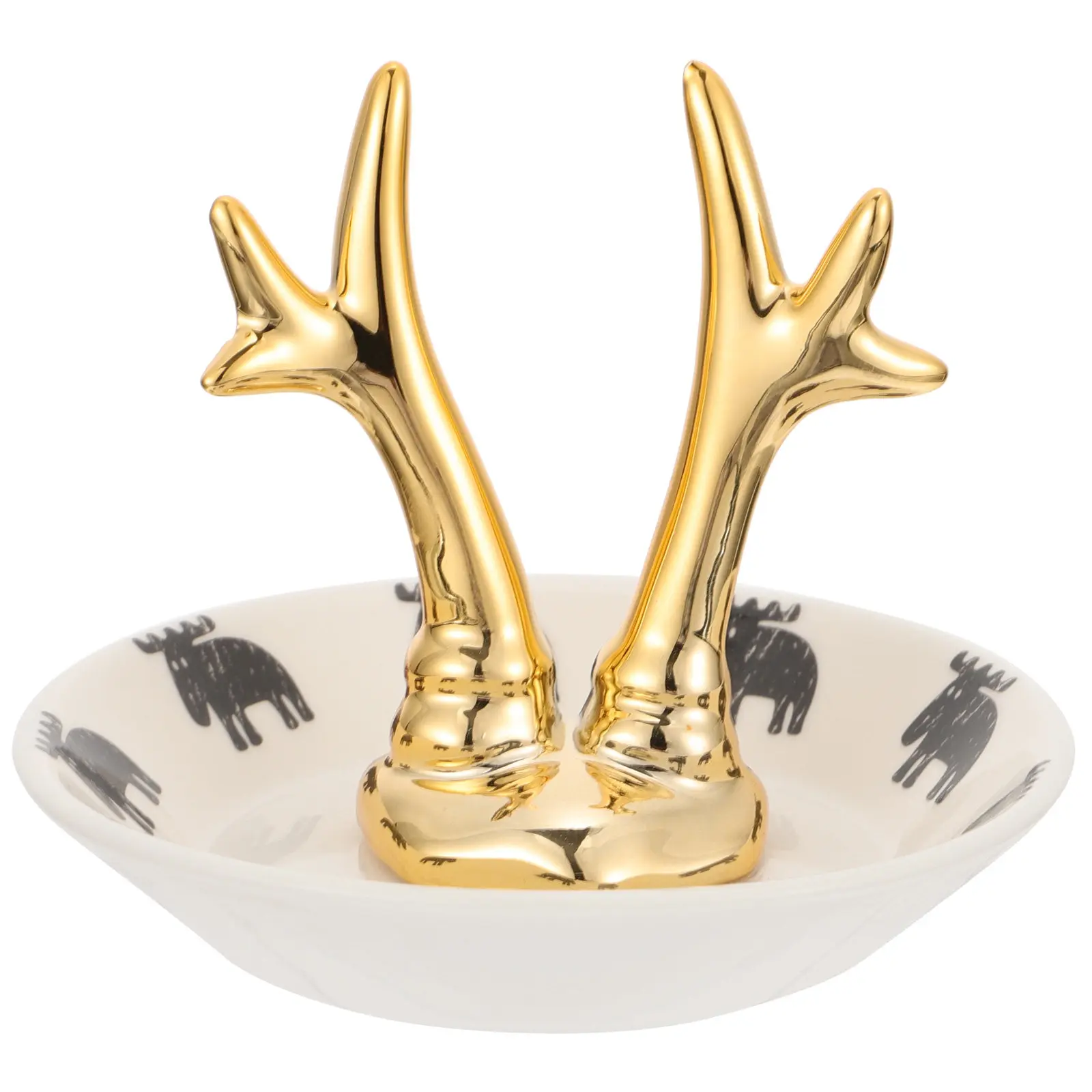 Deer Designed Ceramic Jewelry Tray Creative Pattern Exquisite Accessory Storage Plate Necklace Bracelet Display Rack
Deer Designed Ceramic Jewelry Tray Creative Pattern Exquisite Accessory Storage Plate Necklace Bracelet Display Rack