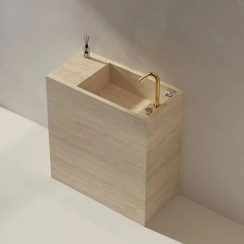Slab Column-style Washbasin Integrated Floor-standing Sink Concealed Integrated Draincustom Vanities for B&Bs Bathrooms
Slab Column-style Washbasin Integrated Floor-standing Sink Concealed Integrated Draincustom Vanities for B&Bs Bathrooms