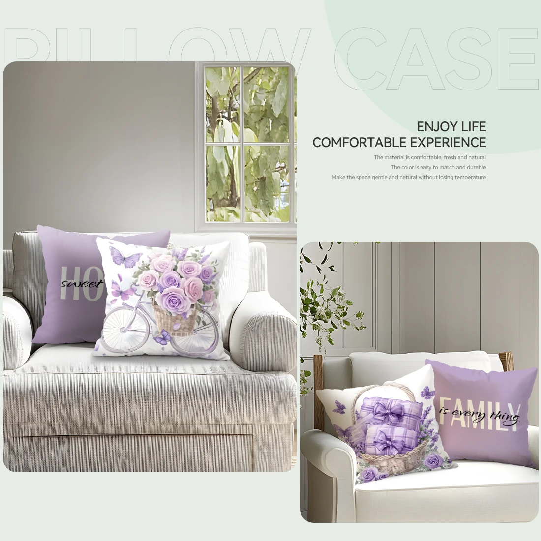 Lavender Basket Bicycle Pillowcase Printed Polyester 45x45cm Throw Pillowcover Decorative Sofa Cushion Pillowslip Home Decor
Lavender Basket Bicycle Pillowcase Printed Polyester 45x45cm Throw Pillowcover Decorative Sofa Cushion Pillowslip Home Decor