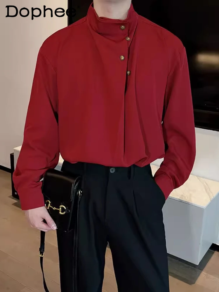 2025 Spring New Tops Trendy Solid Color Long Sleeve Shirts Men's Long Sleeve Irregular Loose Comfort New Breathable Shirt Jacket
2025 Spring New Tops Trendy Solid Color Long Sleeve Shirts Men's Long Sleeve Irregular Loose Comfort New Breathable Shirt Jacket