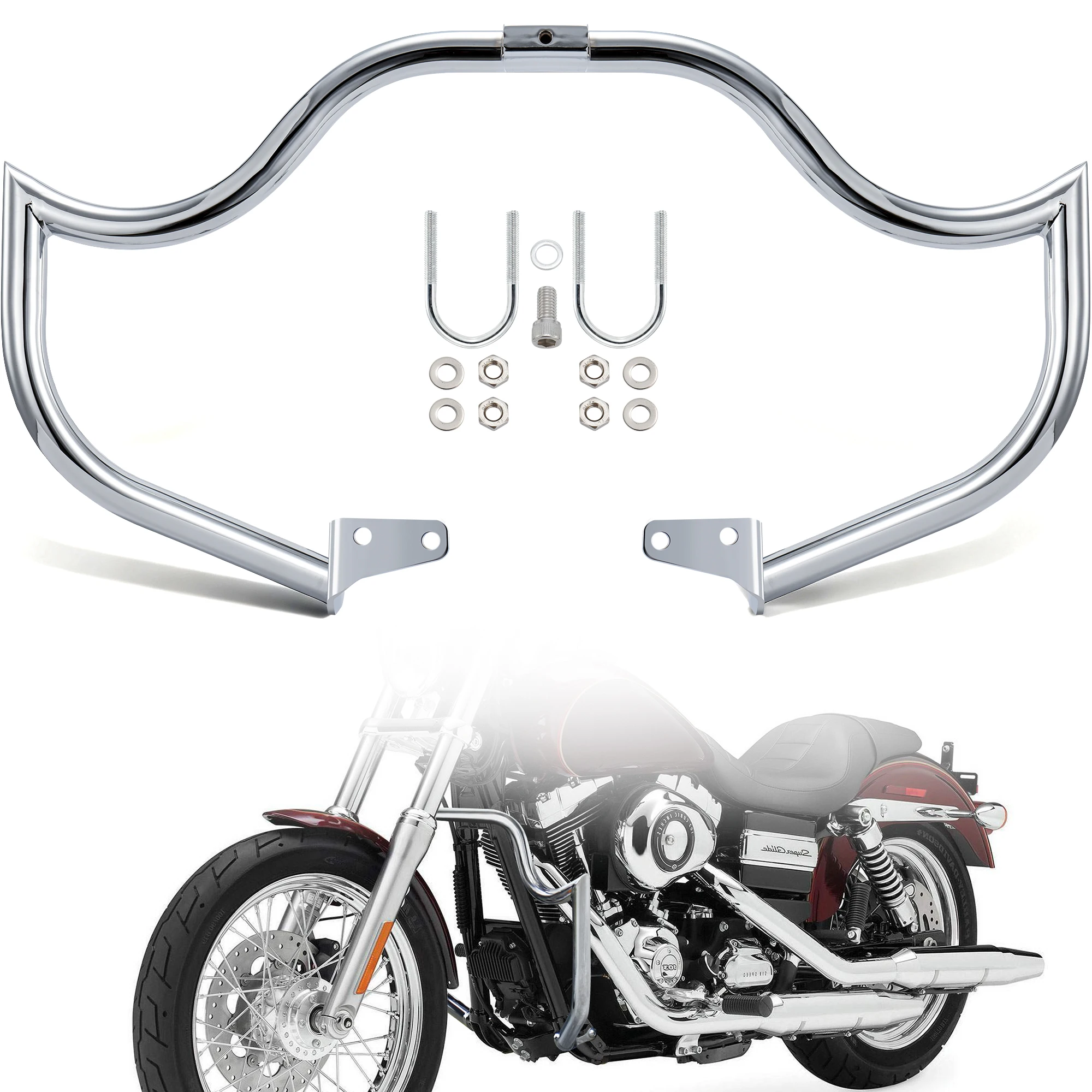 For Harley Dyna 1.5" Fat Engine Guard Street Bob Fat Bob Low Rider Super Glide Wide Glide 2006-2017
For Harley Dyna 1.5" Fat Engine Guard Street Bob Fat Bob Low Rider Super Glide Wide Glide 2006-2017