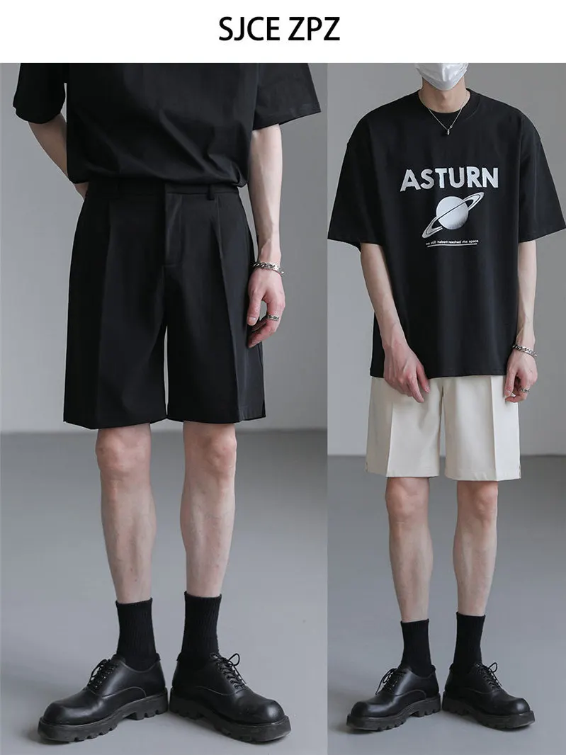 Summer Thin Ice Silk Casual Straight Leg Suit orts Men's Loose Fit Dra Five-Quarter Pants Youth Trendy Leisure orts
Summer Thin Ice Silk Casual Straight Leg Suit orts Men's Loose Fit Dra Five-Quarter Pants Youth Trendy Leisure orts