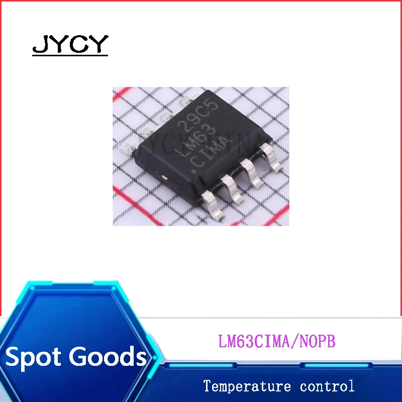 1pcs/lote temperature control LM63CIMA/NOPB LM63CIMA LM63 0℃~+125℃ SOIC-8 Temperature sensor chip
1pcs/lote temperature control LM63CIMA/NOPB LM63CIMA LM63 0℃~+125℃ SOIC-8 Temperature sensor chip