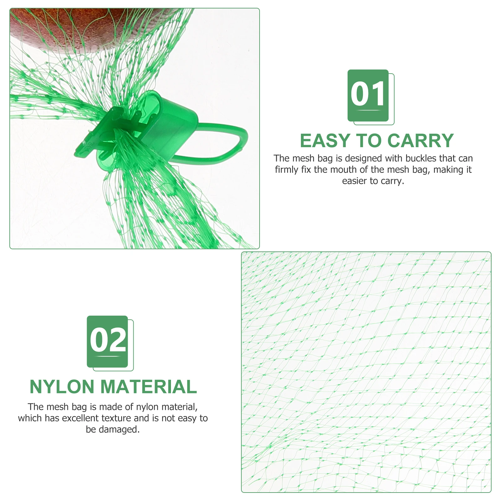 100pcs Mesh Produce Bags Reusable Nylon Egg Storage Fruit Vegetable Net Bags Breathable Tear Resistant Large Portable Sack
100pcs Mesh Produce Bags Reusable Nylon Egg Storage Fruit Vegetable Net Bags Breathable Tear Resistant Large Portable Sack