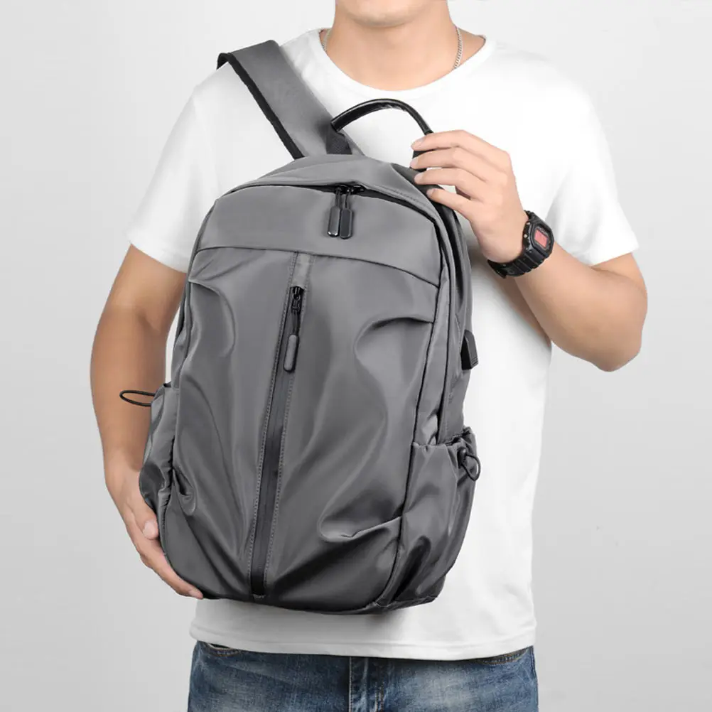 Men Backpack Student Schoolbag Simple Computer Large Capacity 14 Inch Laptop Bag Cell Phone Pouch Breathable Anti-Shock Shoulder
Men Backpack Student Schoolbag Simple Computer Large Capacity 14 Inch Laptop Bag Cell Phone Pouch Breathable Anti-Shock Shoulder
