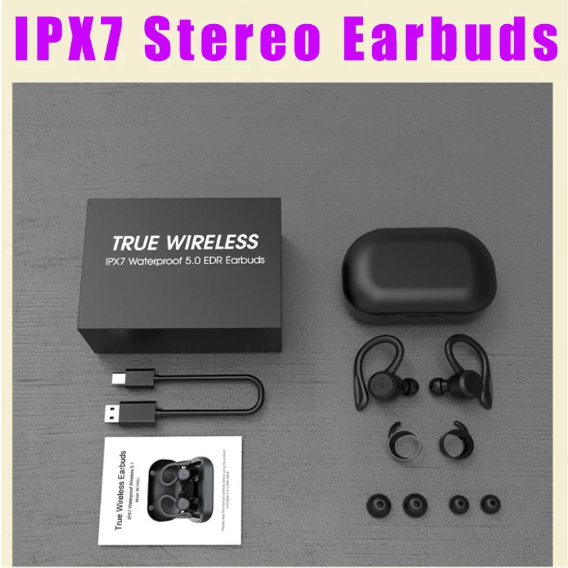 IPX7 Stereo Earbuds In-Ear Earphone 20 Hours Swimming Waterproof Headphones Bluetooth Dual Modes Wear Sport Wireless Headset
IPX7 Stereo Earbuds In-Ear Earphone 20 Hours Swimming Waterproof Headphones Bluetooth Dual Modes Wear Sport Wireless Headset