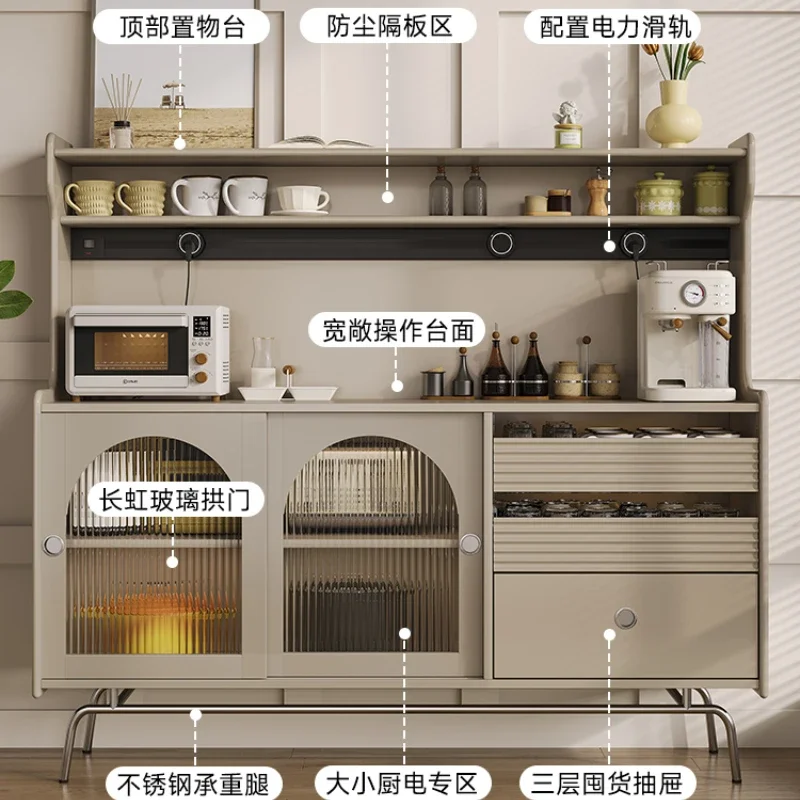 Буфет из цельного дерева, светлый роскошный шкаф с чашей, чайный шкаф, винный шкаф, простая стена гостиной, кухня 
Буфет из цельного дерева, светлый роскошный шкаф с чашей, чайный шкаф, винный шкаф, простая стена гостиной, кухня