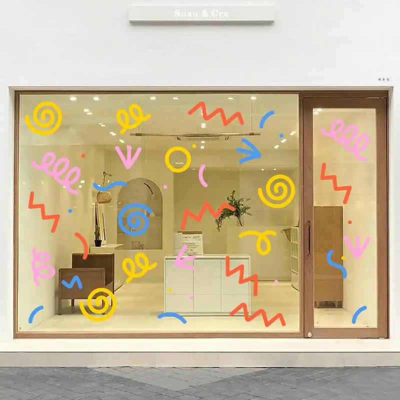 Nordic Style Line Stickers Convenient Fit DIY Decor Milk Tea Coffee Cake Kid Clothing Store Window Glass Door Decorate Wallpaper
Nordic Style Line Stickers Convenient Fit DIY Decor Milk Tea Coffee Cake Kid Clothing Store Window Glass Door Decorate Wallpaper