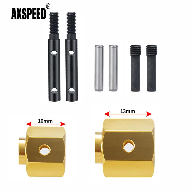 AXSPEED Extended 10mm/13mm Wheel Hub Adapter With Portal Axle Drive Gear Shaft for 1/10 RC Car Axial SCX10 III AXI03007 Wrangler
AXSPEED Extended 10mm/13mm Wheel Hub Adapter With Portal Axle Drive Gear Shaft for 1/10 RC Car Axial SCX10 III AXI03007 Wrangler