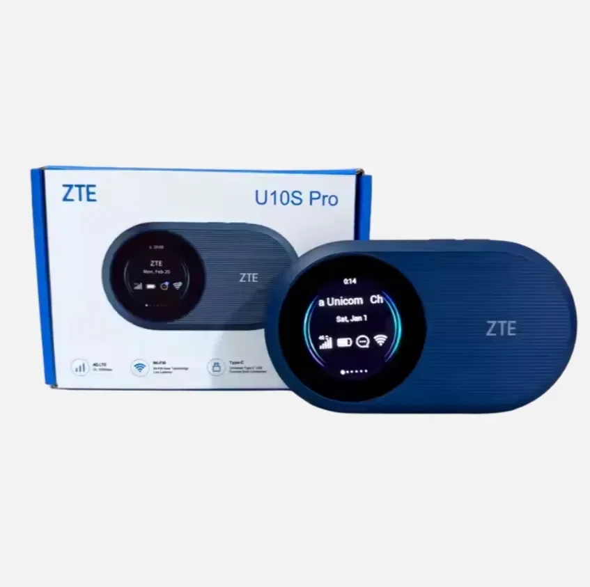 Brand new unlocked ZTE U10S Pro 4G WiFi 6 hotspot ZTE U10s wireless 4G router with SIM card.
Brand new unlocked ZTE U10S Pro 4G WiFi 6 hotspot ZTE U10s wireless 4G router with SIM card.