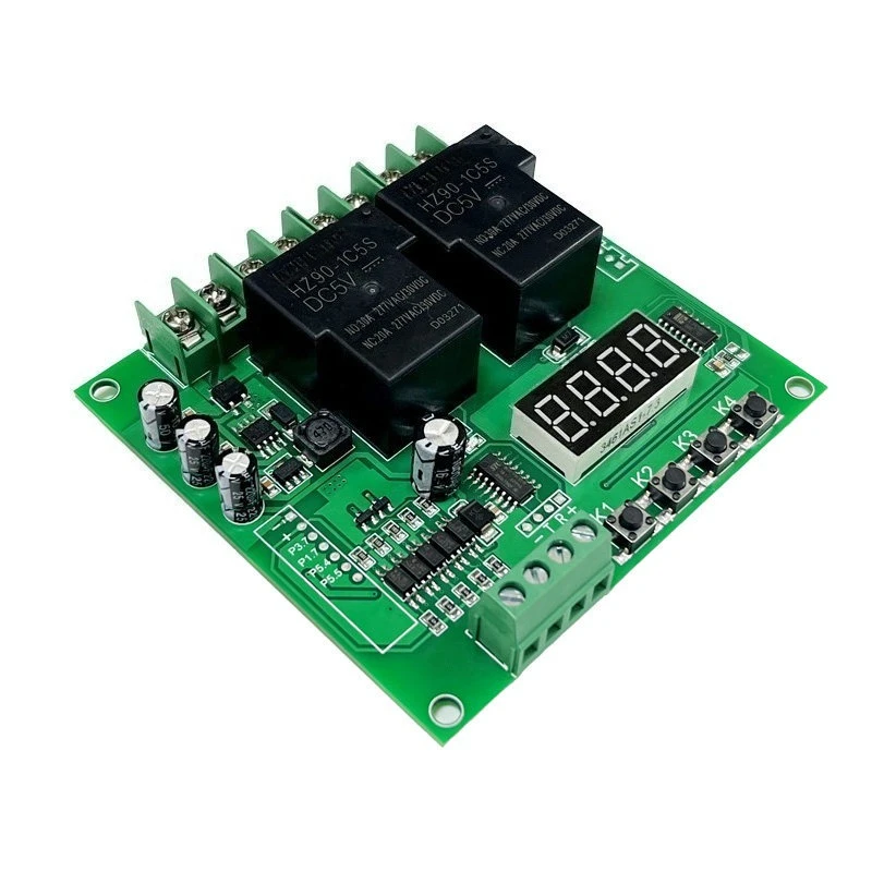 DC Motor Forward and Reverse Controller Module AC Two-way Relay Cycle Control Board 12v24v220V
DC Motor Forward and Reverse Controller Module AC Two-way Relay Cycle Control Board 12v24v220V