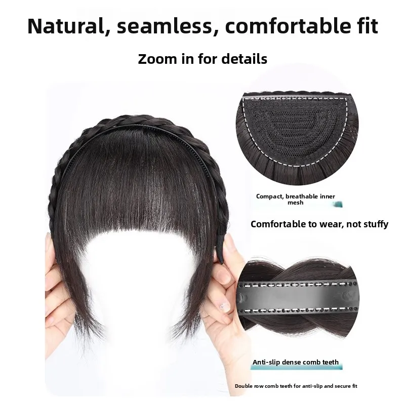 Anti-Static Hairband White Hair Covering Fake Hair Braid Bangs Inteator Forehead Godlike Hairband Top Headwear
Anti-Static Hairband White Hair Covering Fake Hair Braid Bangs Inteator Forehead Godlike Hairband Top Headwear