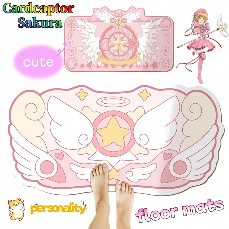 Коврик для ванной комнаты Cardcaptor Sakura, милый мультяшный дизайн, стильный и креативный, простой, грязеотталкивающий, быстросохнущий, впитывающий, кавайный
Коврик для ванной комнаты Cardcaptor Sakura, милый мультяшный дизайн, стильный и креативный, простой, грязеотталкивающий, быстросохнущий, впитывающий, кавайный