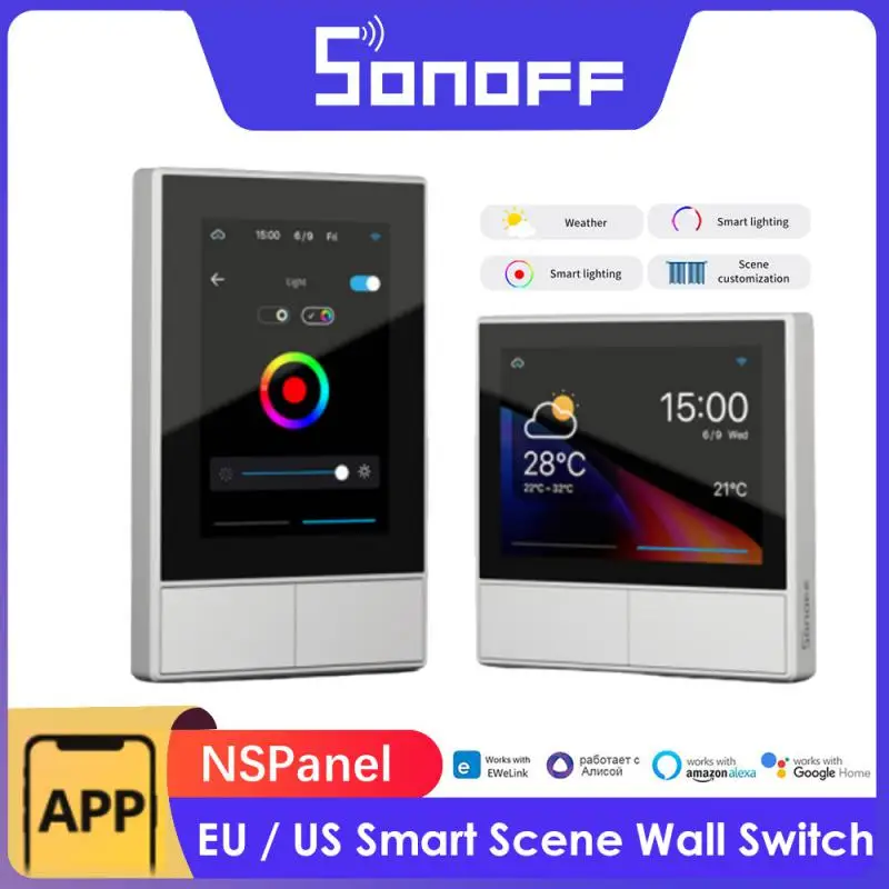SONOFF NS панель Smart Scene настенный выключатель ЕС/США Wifi умный термостат дисплей переключатель управления работает с Ewelink Alexa Google Home
SONOFF NS панель Smart Scene настенный выключатель ЕС/США Wifi умный термостат дисплей переключатель управления работает с Ewelink Alexa Google Home