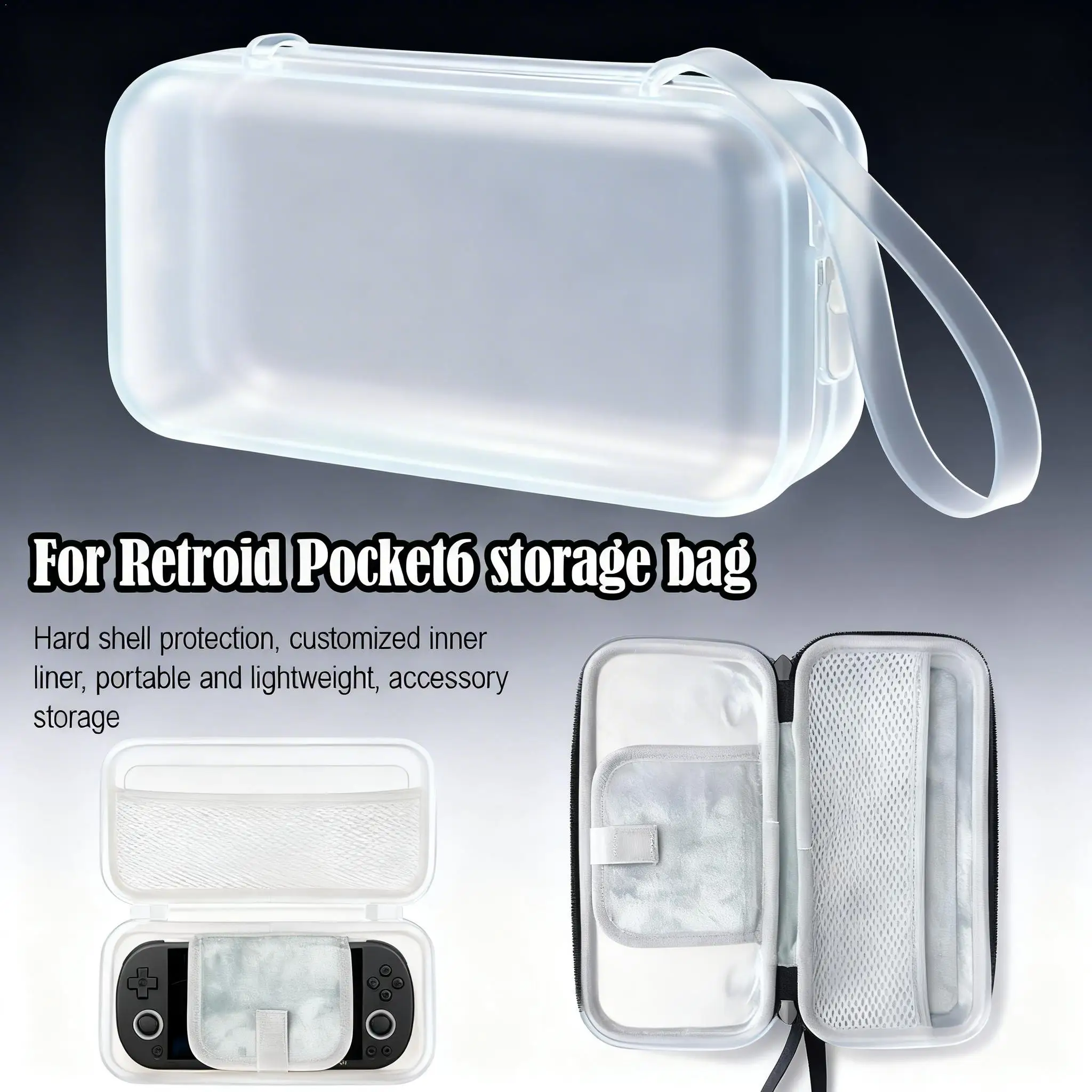 For Retroid Pocket6 Portable Accessory Storage Box Dustproof Protection Bag Shock Resistant And Hard Shell Design
For Retroid Pocket6 Portable Accessory Storage Box Dustproof Protection Bag Shock Resistant And Hard Shell Design