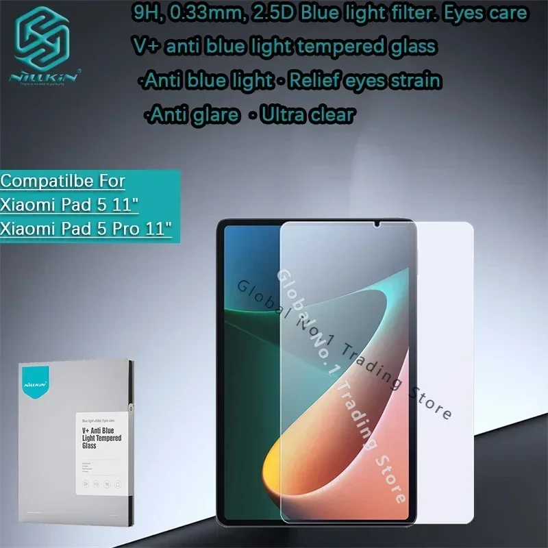 for Xiaomi Pad 5 film/Pad 6/Pad 5 Pro 12.4 Nillkin V+ Anti-explosion Tempered Glass Anti blue light Glass
for Xiaomi Pad 5 film/Pad 6/Pad 5 Pro 12.4 Nillkin V+ Anti-explosion Tempered Glass Anti blue light Glass