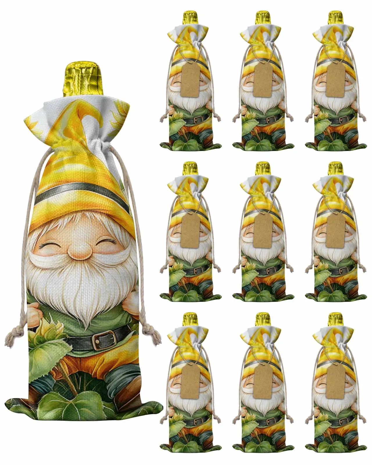 10pcs Wine Bottle Covers Cute Cartoon Style Sunflower Wine Holder Carrier Packaging Bag Wedding Party Decor Gift
10pcs Wine Bottle Covers Cute Cartoon Style Sunflower Wine Holder Carrier Packaging Bag Wedding Party Decor Gift