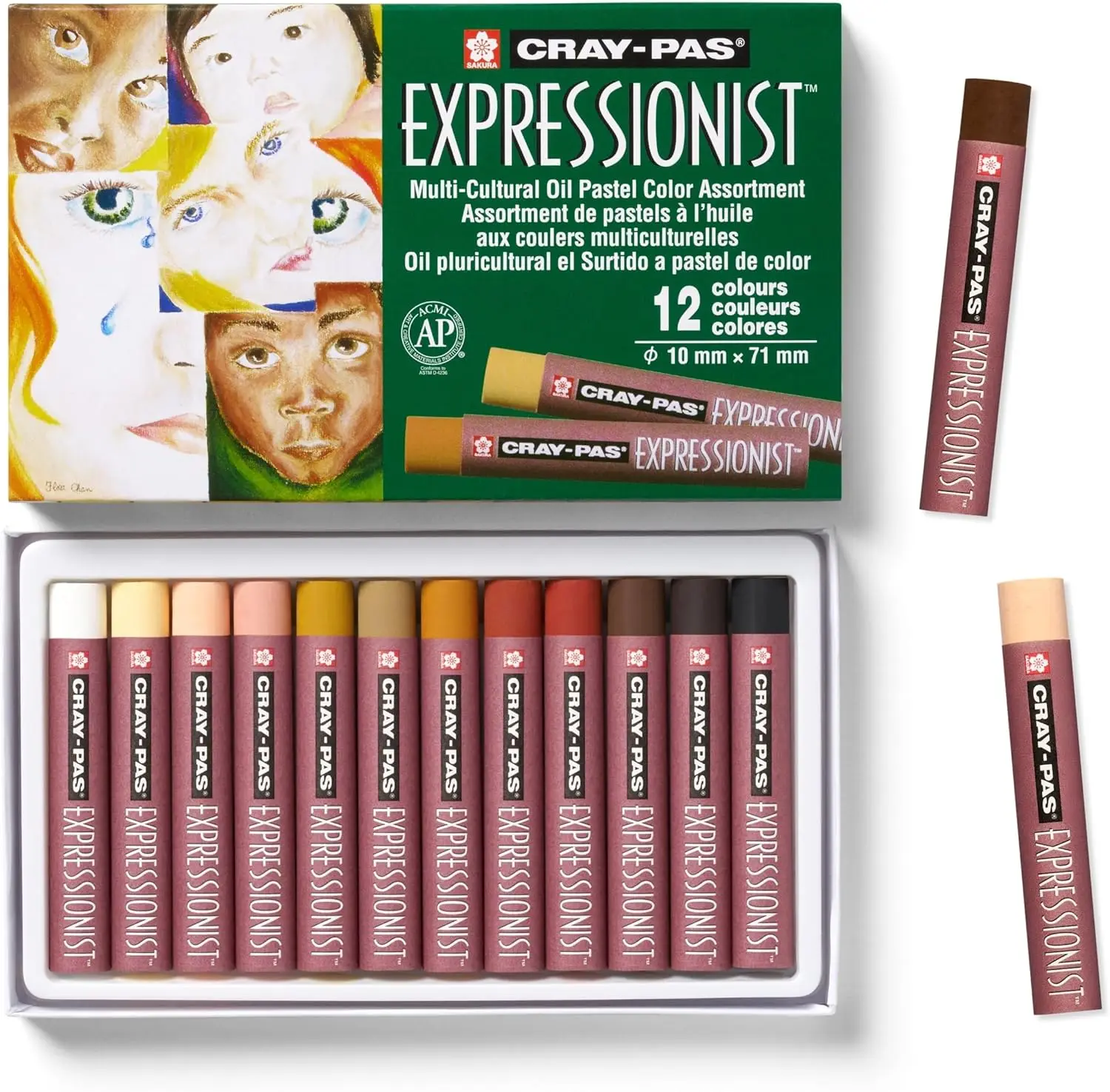 12-Piece Oil Pastel Set for Blending, Layering & Scratch Art, Non-Toxic, Smooth Application
12-Piece Oil Pastel Set for Blending, Layering & Scratch Art, Non-Toxic, Smooth Application