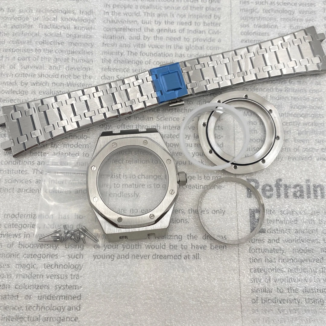 41mm case+strap+inner shadow ring set compatible with NH35 movement and 28.5mm dial
41mm case+strap+inner shadow ring set compatible with NH35 movement and 28.5mm dial