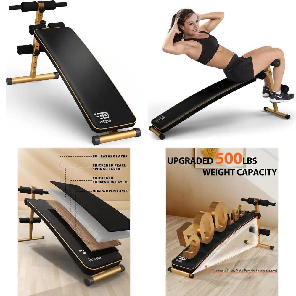 Скамья для пресса, регулируемая скамья для тренировок на пресс, изогнутая скамья с регулировкой наклона (вверх/вниз), пять уровней регулировки, отлично подходит для домашнего использования
Скамья для пресса, регулируемая скамья для тренировок на пресс, изогнутая скамья с регулировкой наклона (вверх/вниз), пять уровней регулировки, отлично подходит для домашнего использования