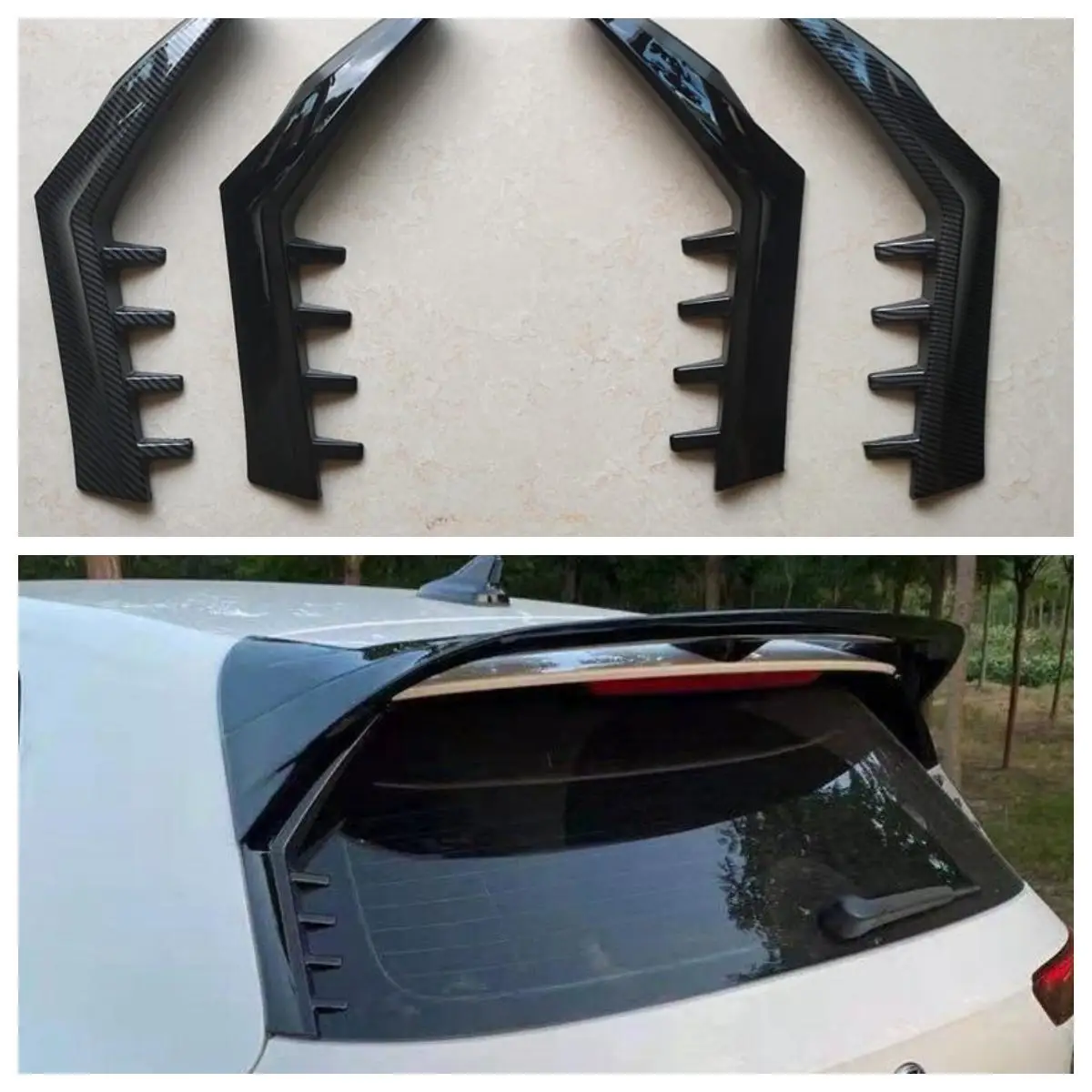 Suitable for Golf 8 GOLF MK8 side wing rear wing fixed wind wing window trim spoiler exterior decoration modification
Suitable for Golf 8 GOLF MK8 side wing rear wing fixed wind wing window trim spoiler exterior decoration modification